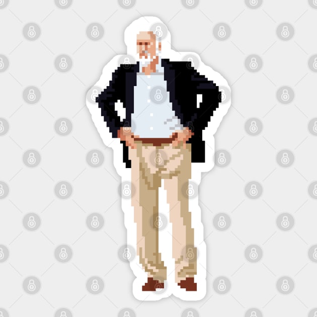 Gregg Popovich Pixel Standing Sticker by qiangdade